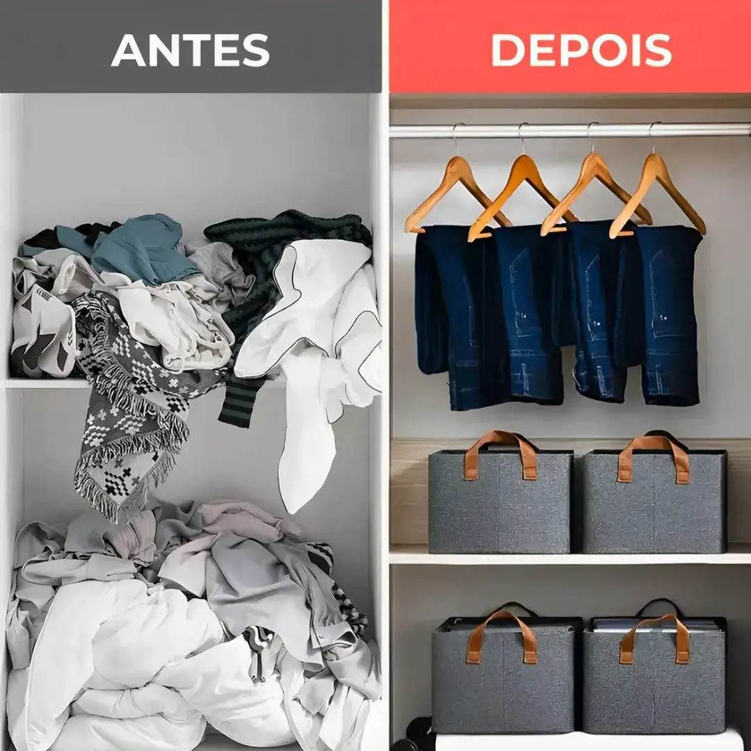 Caixa de Armazenamento Organizadora Dobrável