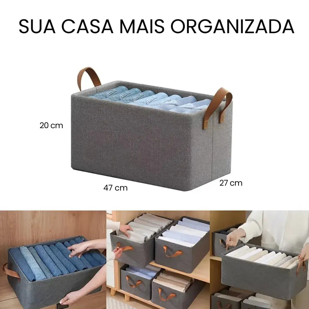 Caixa de Armazenamento Organizadora Dobrável