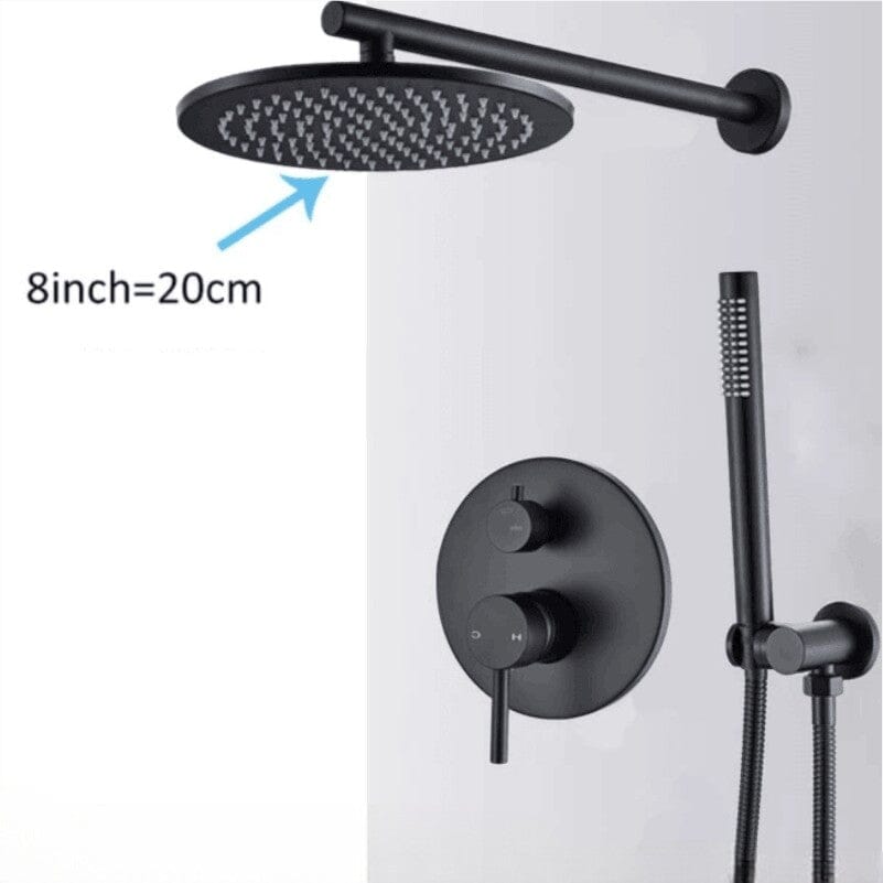 Kit Chuveiro Redondo Black Premium