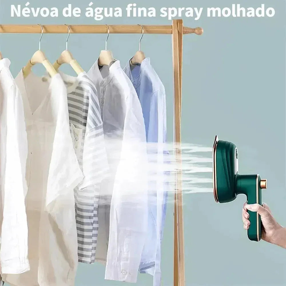 Ferro de Passar Roupa Portátil Bivolt | VapoPress Pro