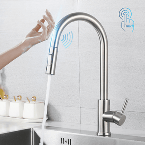 Torneira Gourmet Para Cozinha Com Sensor Touch Inteligente Extensível Gourmet Bancada