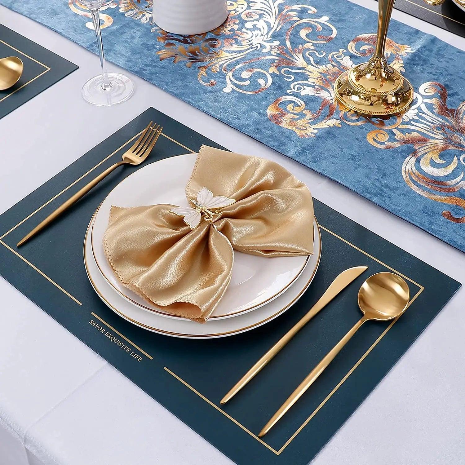 Conjunto de Talheres de Aço Luxo Inoxidável 24 Peças