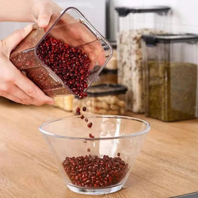 Potes Herméticos Transparente com Vedação para Mantimentos