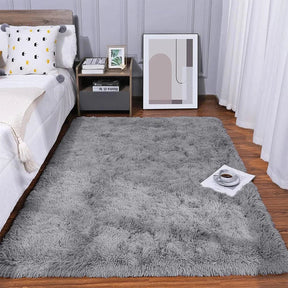 Tapete Felpudo Tie-dye Retangular para Decoração Moderna