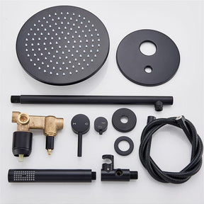 Kit Chuveiro Redondo Black Premium